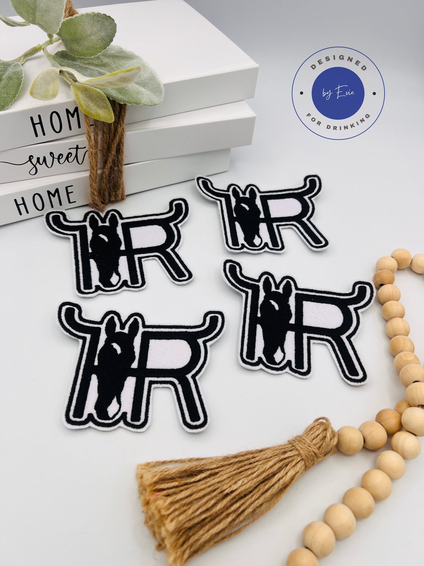 Embroidery iron on patches