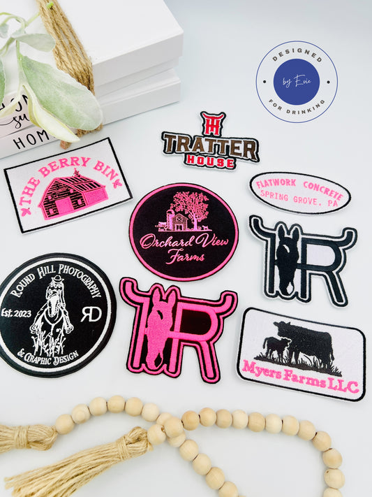 Embroidery iron on patches