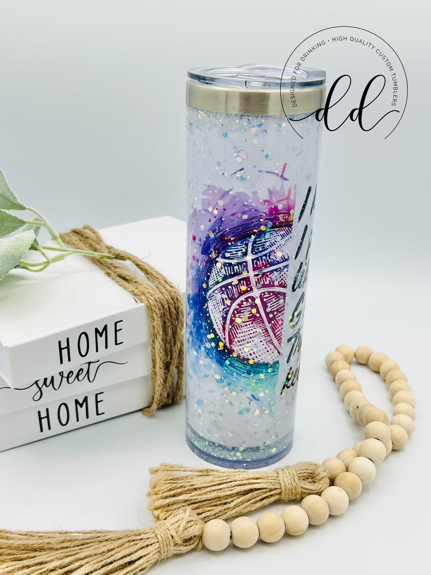 z custom 20 oz sublimation snow globe tumbler