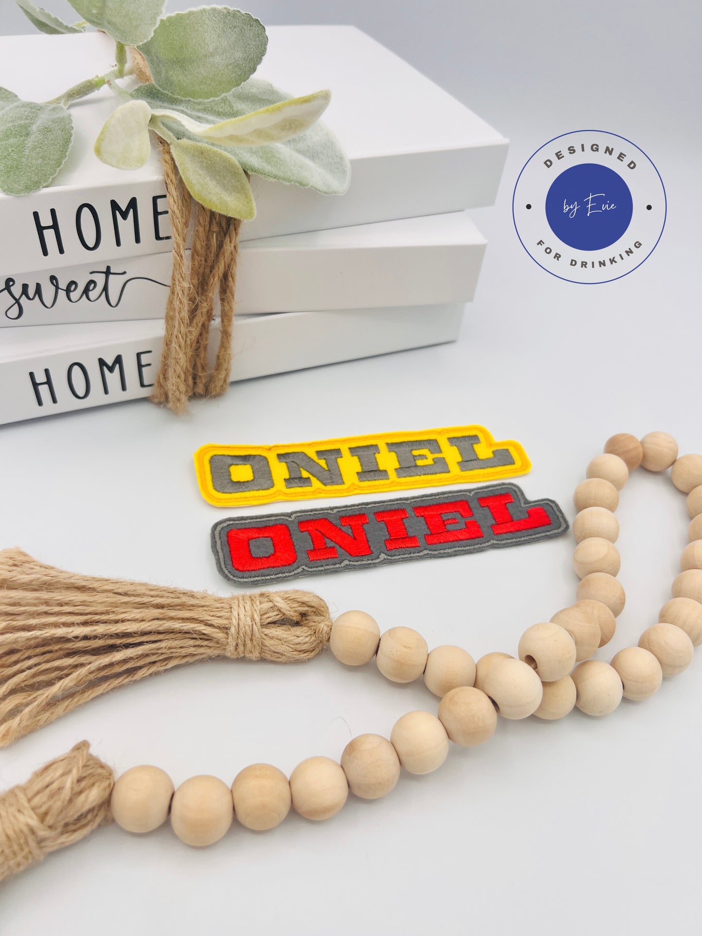 Embroidery iron on patches