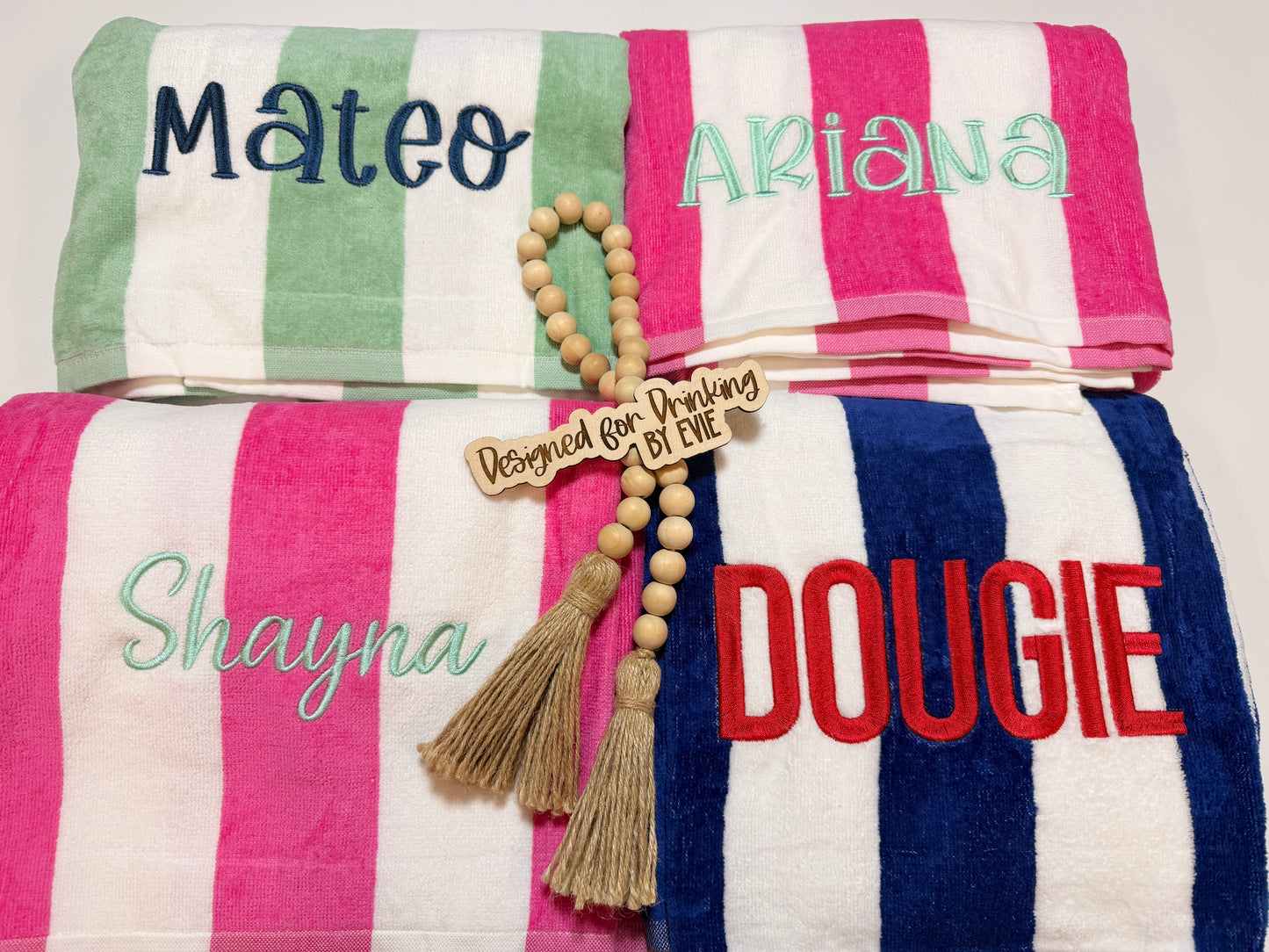 Custom Embroidered pool towels