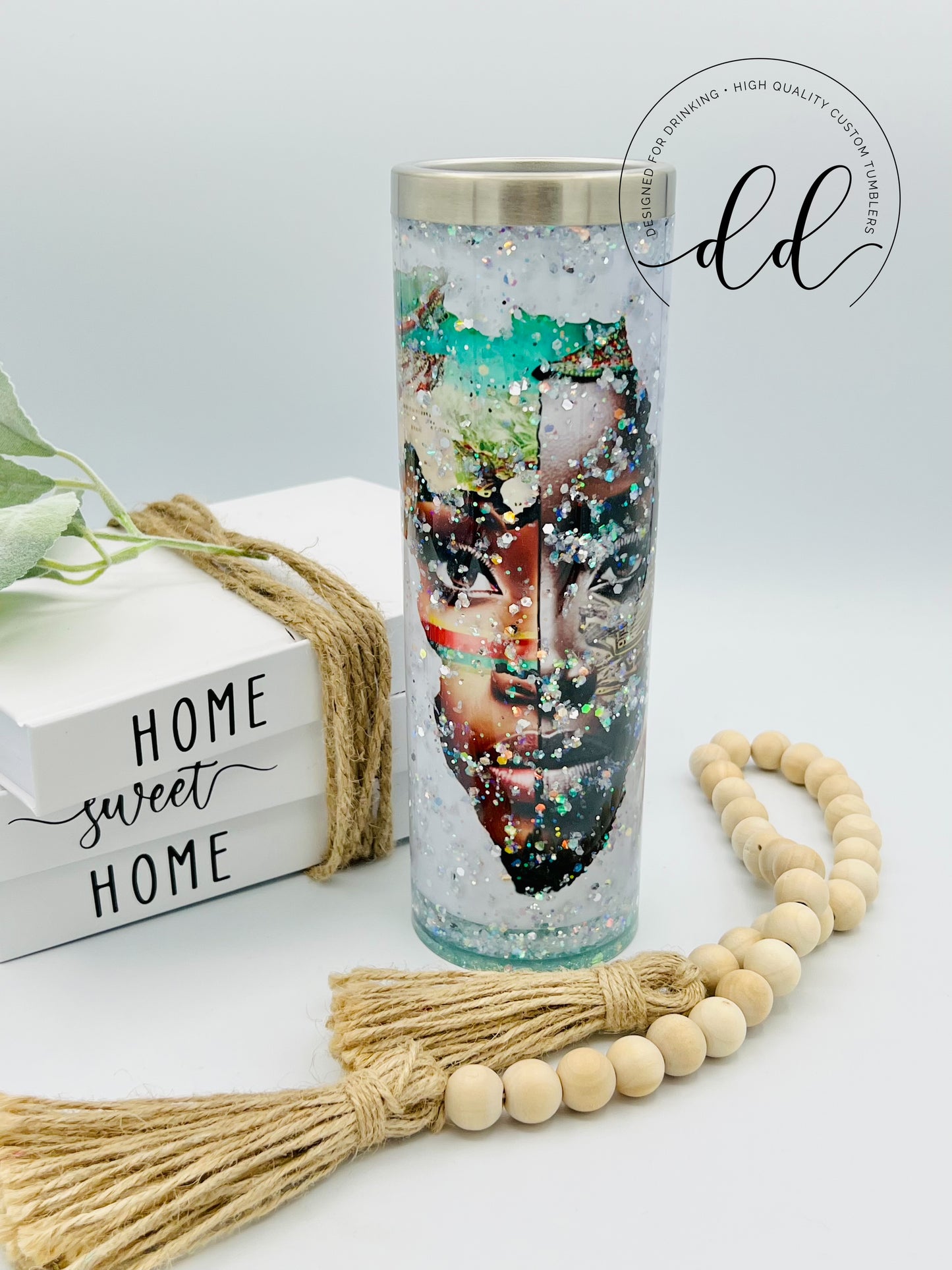 z custom 20 oz sublimation snow globe tumbler