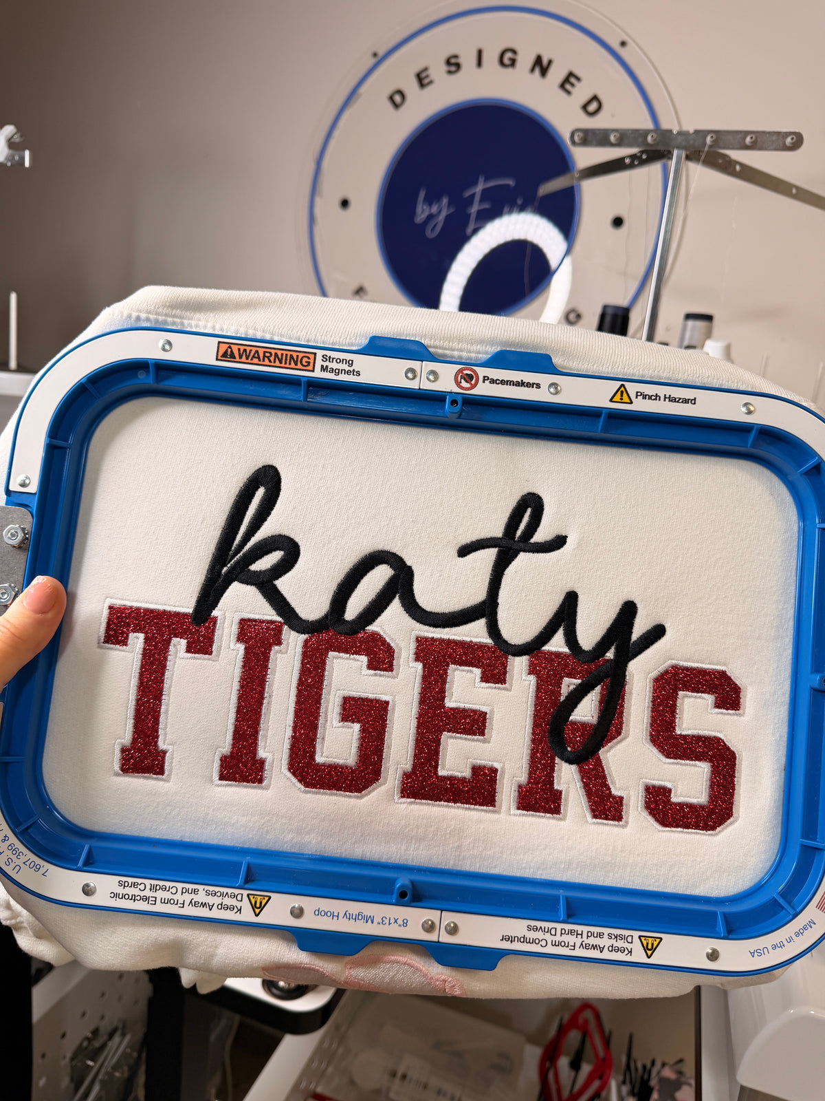 Katy Tigers Embroidered Sweatshirt ￼