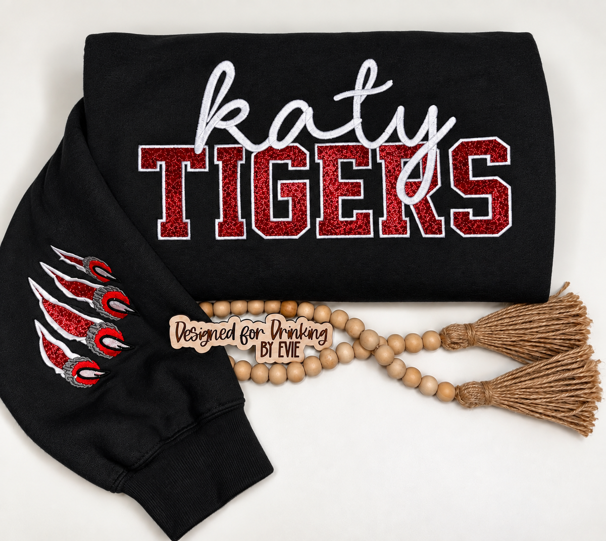Katy Tigers Embroidered Sweatshirt ￼