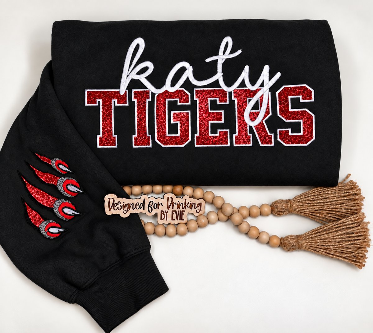 Katy Tigers Embroidered Sweatshirt ￼