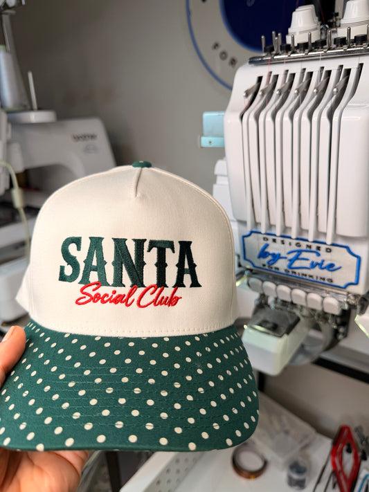 Santa Social Club embroidered hat